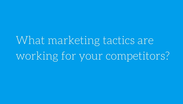 competitor's marketing tactics